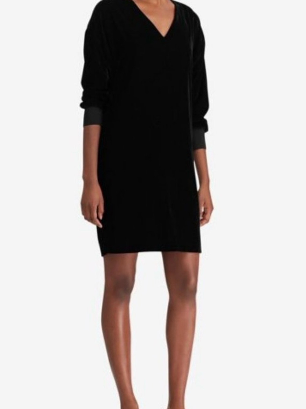 Ralph Lauren Black V-Neck Mini Dress